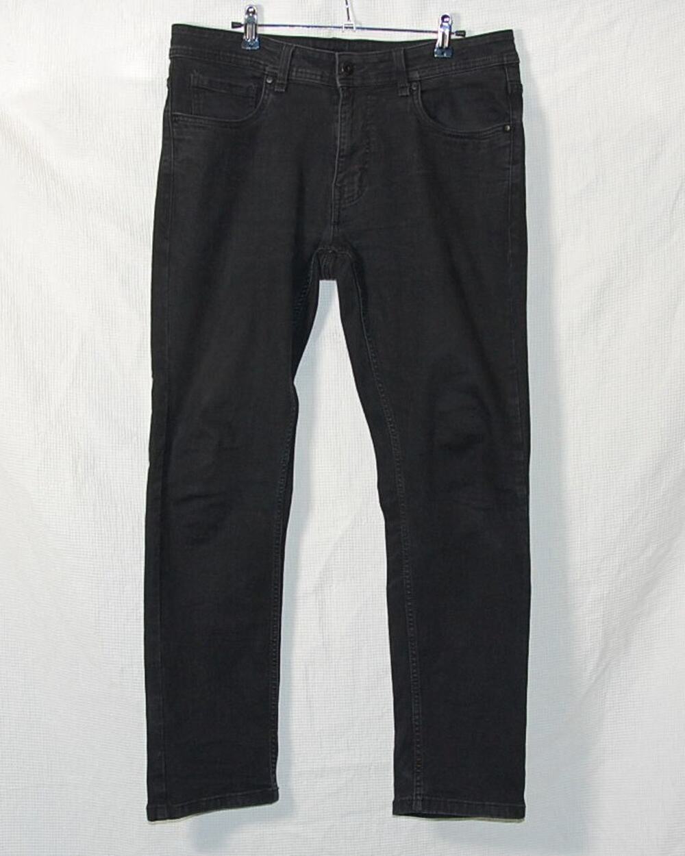 The Perfect Jean NYC Mens 31x30 Black Slim Taper Stretch Denim